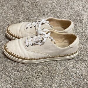 UGG Cream Canvas Espadrille Sneakers